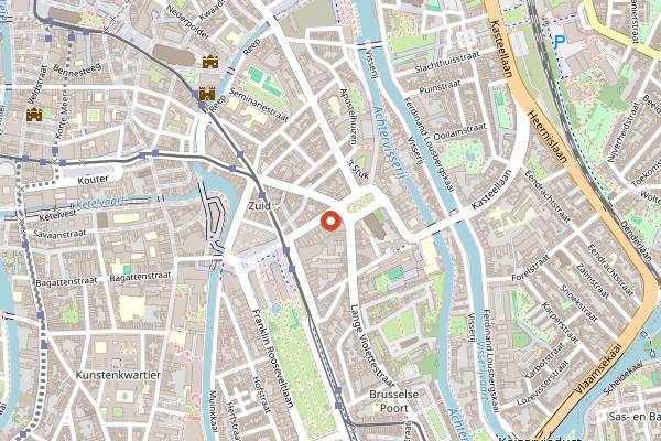 Map showing Full Circle Coffee Bar and Roastery in Ghent