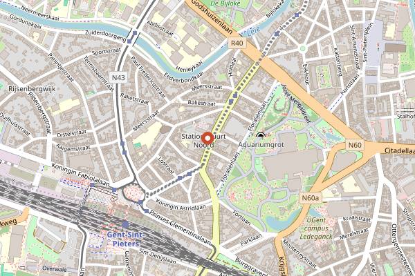 Map showing Alix - Maison d'Amis in Ghent
