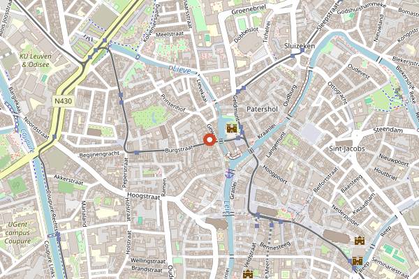 Map showing Epiphany's Kitchen in Ghent