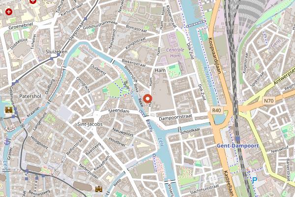Map showing Publiek in Ghent