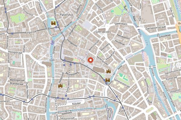 Map showing Charlie Tours: Beer and Bites Ghent in Ghent