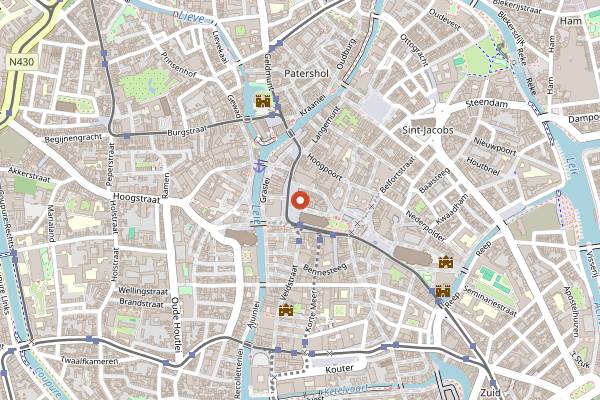 Map showing Discover Belgium Culinary Tour Ghent in Ghent