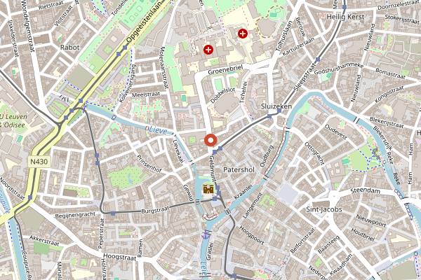 Map showing Hey Frankie in Ghent