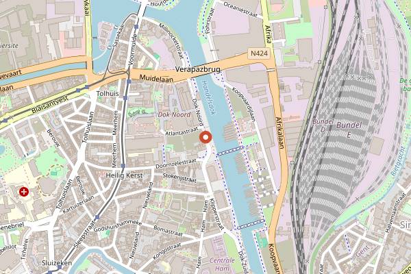 Map showing WAY Coffee Roasters in Ghent