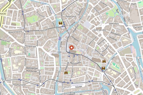 Map showing Missy Sippy Blues and Roots Club in Ghent