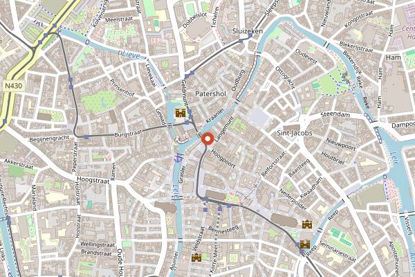 Map showing Bar Terroir in Ghent