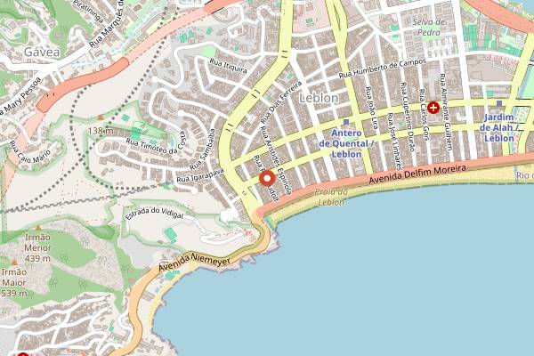 Map showing A Colher de Pau in Rio de Janeiro
