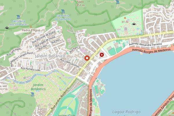 Map showing Empório Jardim in Rio de Janeiro