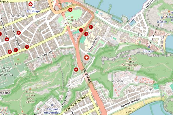 Map showing Lecadô in Rio de Janeiro