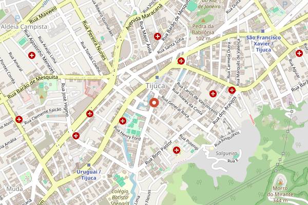 Map showing Pane di Lu in Rio de Janeiro