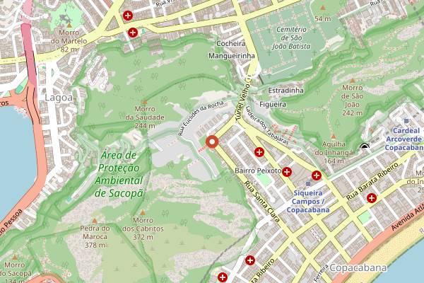 Map showing The Bakers in Rio de Janeiro