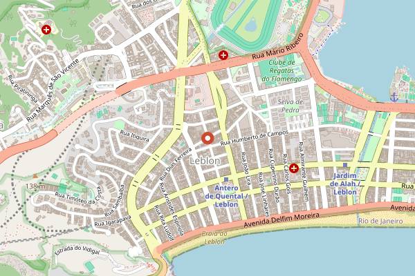 Map showing Balcão 201 in Rio de Janeiro