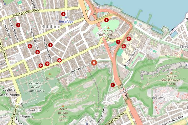 Map showing Blue Blazer in Rio de Janeiro