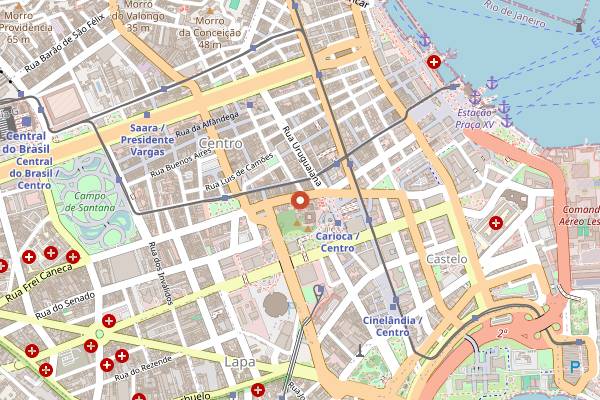 Map showing Arkan Beer in Rio de Janeiro