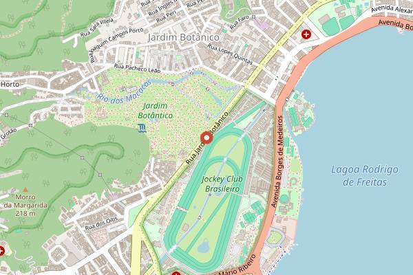 Map showing Casa Camolese in Rio de Janeiro