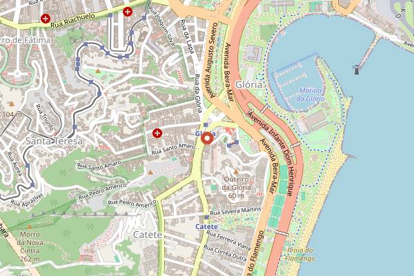 Map showing Bistrô da Casa in Rio de Janeiro