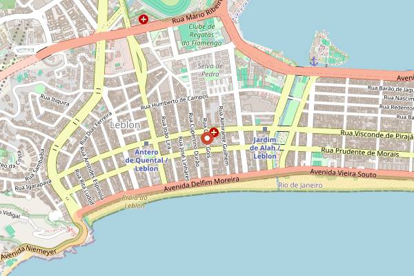 Map showing Casa Clipper in Rio de Janeiro