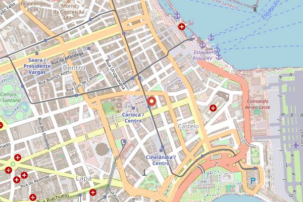 Map showing Leiteria Mineira in Rio de Janeiro