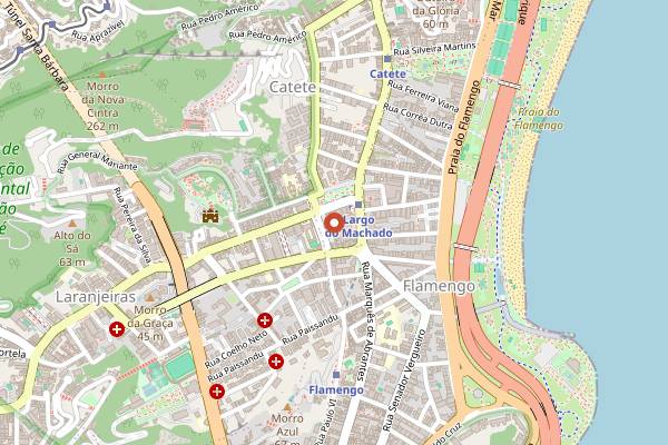 Map showing Rotisseria Sírio Libaneza in Rio de Janeiro