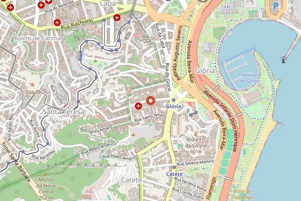 Map showing Café Heimen in Rio de Janeiro