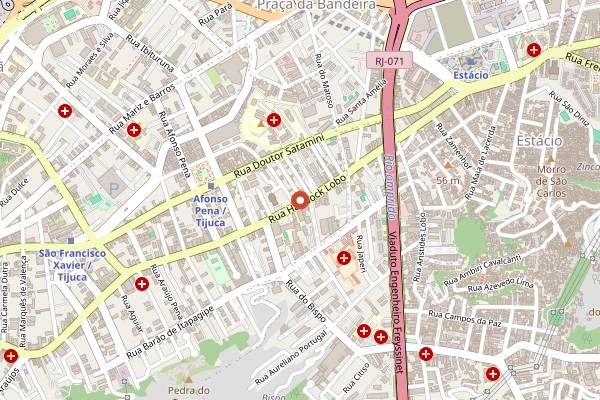 Map showing Madura Coffee in Rio de Janeiro