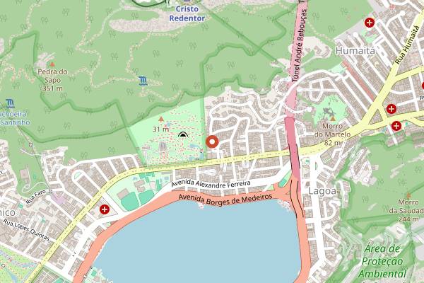 Map showing Capricciosa in Rio de Janeiro