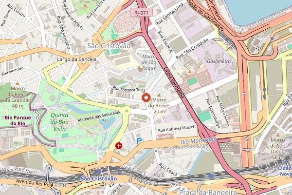 Map showing Casa do Sardo in Rio de Janeiro