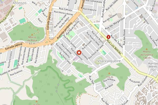 Map showing Hora Extra Bar Gourmet in Rio de Janeiro