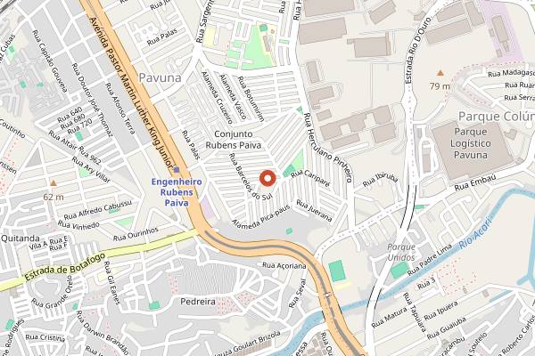 Map showing Ladeira 7 Bar in Rio de Janeiro
