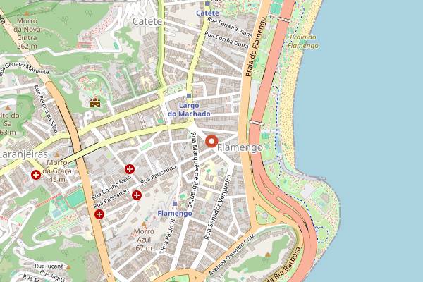 Map showing Majórica in Rio de Janeiro