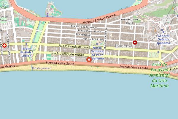 Map showing Rancho Português in Rio de Janeiro