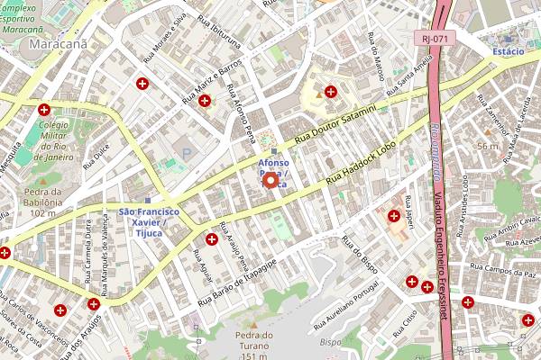 Map showing Restaurante Salete in Rio de Janeiro