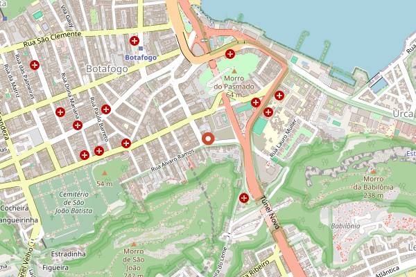 Map showing Le Cordon Bleu Rio de Janeiro, Gourmet Short Courses in Rio de Janeiro