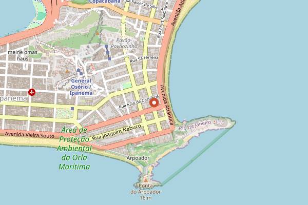 Map showing Refúgio Veg in Rio de Janeiro