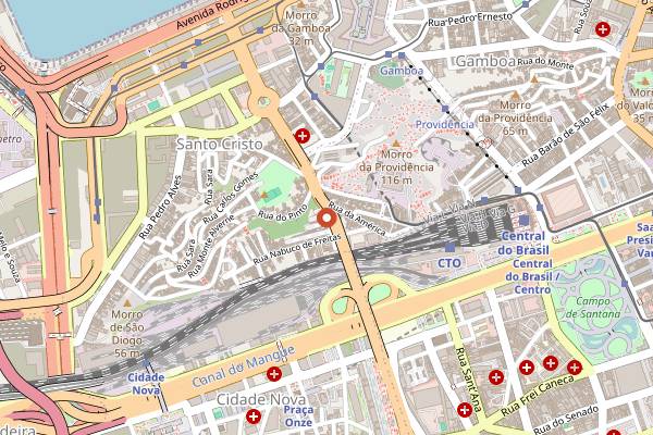 Map showing Carnaval do Rio in Rio de Janeiro