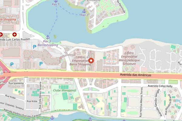 Map showing Rio Wine and Food Festival in Rio de Janeiro