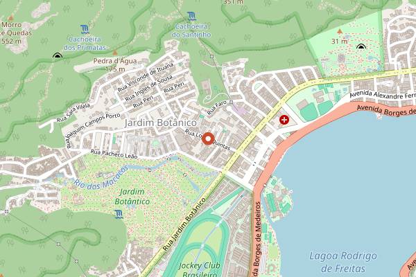 Map showing Casa 201 in Rio de Janeiro