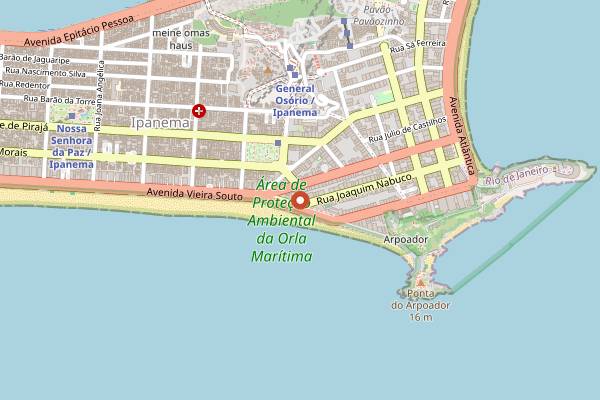 Map showing Gero Rio in Rio de Janeiro