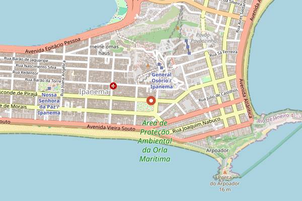 Map showing Cook in Fiesta in Rio de Janeiro