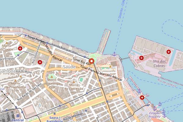 Map showing Etnias Turismo e Cultura in Rio de Janeiro