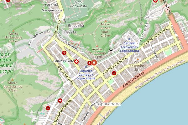 Map showing Taste Rio in Rio de Janeiro