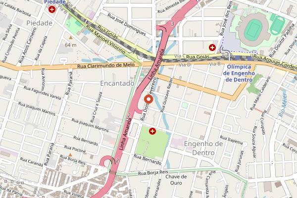 Map showing Bar do Luisinho in Rio de Janeiro