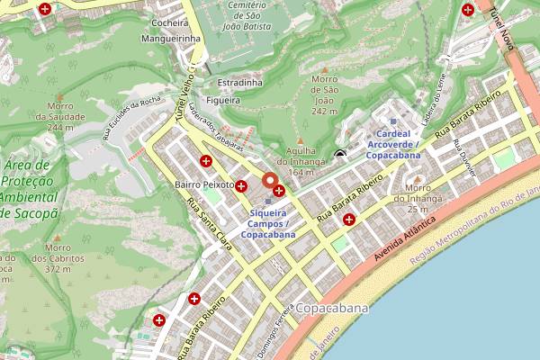 Map showing Adega Pérola in Rio de Janeiro