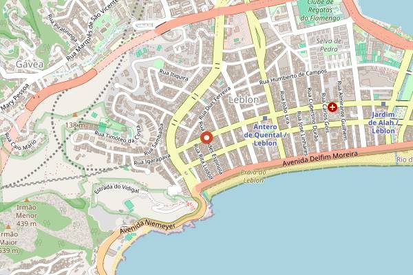 Map showing Jobi in Rio de Janeiro