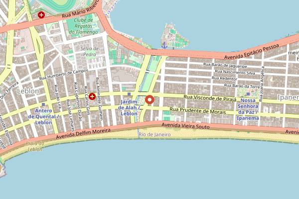 Map showing Artigiano in Rio de Janeiro