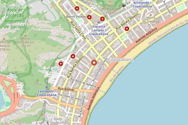 Map showing Haru Ichiban in Rio de Janeiro