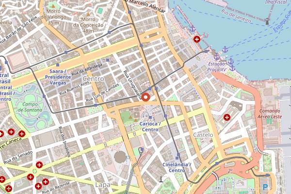 Map showing Opus in Rio de Janeiro