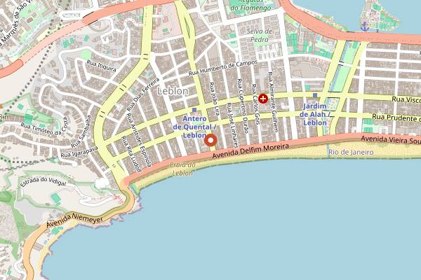Map showing Cedilha in Rio de Janeiro
