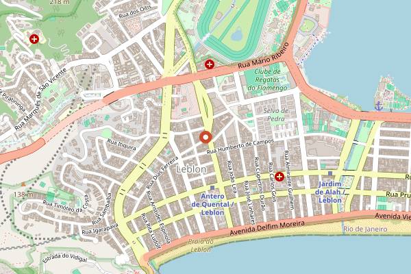 Map showing Liz Cocktail & Wine in Rio de Janeiro