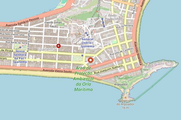 Map showing Virtuoso Vinho in Rio de Janeiro